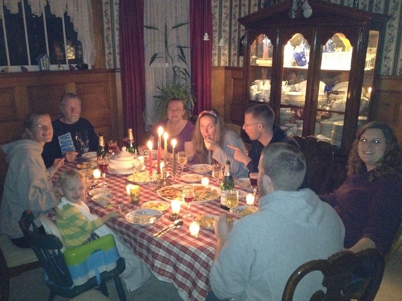IMG_0294.jpg - Dinner by candlelight, always a fun tradition